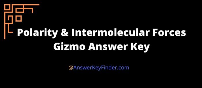 Intermolecular forces gizmo answer key