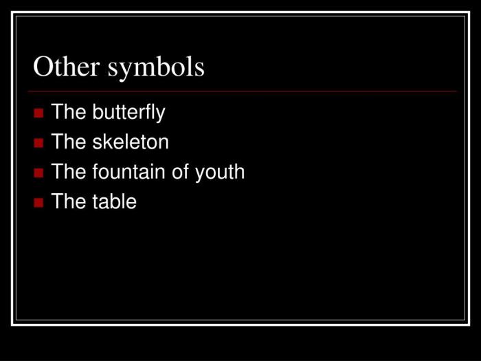 Symbols in dr heidegger's experiment