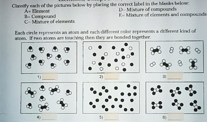 Color by number element mixture compound answer key